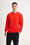 Cazador Kalın Diyagonal Dokulu %100 Pamuk 3 İplik Regular Fit Sweatshirt