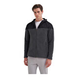 Erkek Kapüşonlu Polar Kumaş Basic Regular Fit Sweat Hırka-56390