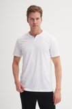 Cazador 42270 Erkek Beyaz Patlı Tshirt