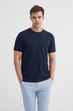 Cazador Erkek Lacivert Bisiklet Yaka T-shirt 46200