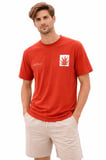 Cazador 44165 Kiremit Erkek Bisiklet Yaka Tshirt