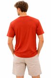 Cazador 44165 Kiremit Erkek Bisiklet Yaka Tshirt