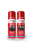 Factor360 Araç İçi Temizleme Köpüğü 500ml - Torpido Parlatıcı Sprey 500ml Avantajlı Paket