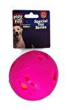 Playfull Öten Pati Desenli Plastik Top Köpek Oyuncağı 7.5 Cm