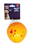 Playfull Öten Pati Desenli Plastik Top Köpek Oyuncağı 7.5 Cm