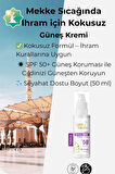 Hac ve Umre için İhram’a Uygun Kokusuz Bakım Seti-Güneş Kremi+Sıvı Sabun-2x50 ml