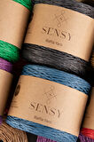 Sensy Premium 250 Gr Doğal Kağıt İp, Hasır Kağıt İplik, Rafya,Çanta,Supla,Şapka İpi, 250M Mor