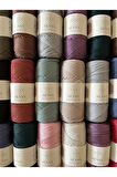 1.5 Mm - 100 gr Polyester Makrome İpi Haki 150 M Polyester Makrome Ip Supla Ip Ve Çanta Ipliği
