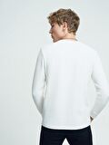 LF2034194 Loft Erkek Sweat OFF WHITE