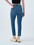 Loft Elena Emıly Mıd Blue Wash Kadın Jean Pantolon LF2037060