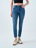 Loft Elena Emıly Mıd Blue Wash Kadın Jean Pantolon LF2037060