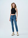 Loft Elena Emıly Mıd Blue Wash Kadın Jean Pantolon LF2037060