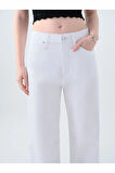 Loft Wıde Leg Helıos Whıte Wash Kadın Jean Pantolon LF2039976