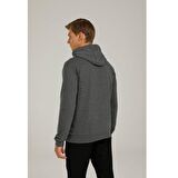 Lumberjack Kapüşon Yaka Antrasit Melanj Erkek Sweatshırt W M-SN73 BASIC HOODIE
