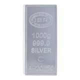 AgaKulche İAR 1000 Gram / 1 Kilo Külçe Gümüş 999.0 Saflıkta
