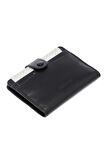 Tergan S1KK00001653-A55 Deri Unisex Kredi Kartlık - Siyah