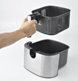 QUEEN Smartfryer XXL Airfryer 6,5LT Dokunmatik Yağsız Sıcak Hava Fritözü