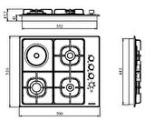 Silverline AS5632X01 Inox 3 Gazlı 1 Elektrikli Göz Ankastre Ocak 60cm