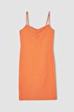 Bodycon Askili Midi Örme Elbise