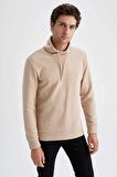 Regular Fit Sal Yaka Sweatshirt