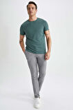 Slim Fit Bisiklet Yaka Tisört