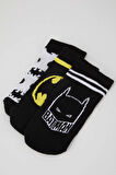 DeFacto Erkek Çocuk Batman Pamuklu 3'lü Patik Çorap V6649A6NSKR1