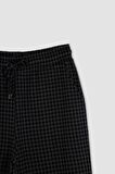 DeFacto Kazayağı Desenli Beli Bağcıklı Relax Fit Jogger Pantolon T4089AZ22AUAR89