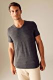 DeFacto Slim Fit V Yaka Basic Pamuklu Tişört M7669AZ23SPAR163