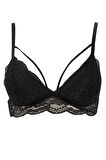 DeFacto Fall in Love Dantelli Pedli Triangle Bralet R6569AZ22AUBK27