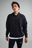 Oversize Fit Kapüsonlu Sweatshirt