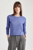 defacto regular fit bisiklet yaka basic kazak f7091az23wnbe651