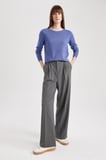 defacto regular fit bisiklet yaka basic kazak f7091az23wnbe651