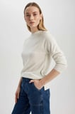 defacto regular fit bisiklet yaka basic kazak i6913az23wngr28