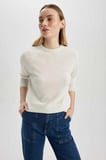 defacto regular fit bisiklet yaka basic kazak i6913az23wngr28