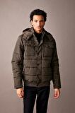 DeFacto Su İtici Slim Fit Kapüşonlu Astarlı Mont R2303AZ23WNKH254