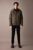 DeFacto Su İtici Slim Fit Kapüşonlu Astarlı Mont R2303AZ23WNKH254