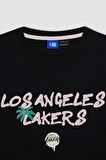 Fit NBA Los Angeles Lakers Oversize Fit Bisiklet Yaka Tisört