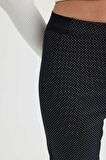 DeFacto Sigaret Normal Bel Beli Lastikli Düz Paça Basic Düz Saten Kumaş Pantolon J8741AZ23WNBK26