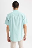 DeFacto Regular Fit Polo Yaka Kısa Kollu %100 Pamuk Gömlek M9432AZ23SPTR284