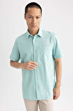 DeFacto Regular Fit Polo Yaka Kısa Kollu %100 Pamuk Gömlek M9432AZ23SPTR284