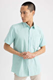 DeFacto Regular Fit Polo Yaka Kısa Kollu %100 Pamuk Gömlek M9432AZ23SPTR284