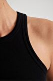 DeFacto Slim Fit Halter Yaka Fitilli Kaşkorse Atlet X6705AZ23SPBK81