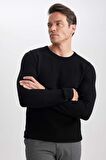 DeFacto Slim Fit Bisiklet Yaka Kazak X7392AZ23AUBK27