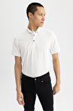 DeFacto Slim Fit Dar Kesim Kısa Kollu Basic Düz Polo Tişört T5259AZ23SPWT32