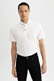 DeFacto Slim Fit Dar Kesim Kısa Kollu Basic Düz Polo Tişört T5259AZ23SPWT32