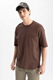 DeFacto Oversize Fit Bisiklet Yaka %100 Pamuk Premium Tişört T3661AZ23SPBN497