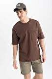 DeFacto Oversize Fit Bisiklet Yaka %100 Pamuk Premium Tişört T3661AZ23SPBN497