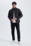 DeFacto Slim Fit Dik Yaka Şişme Mont A1312AX23WNBK27
