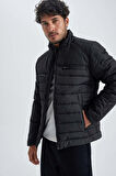 DeFacto Slim Fit Dik Yaka Şişme Mont A1312AX23WNBK27