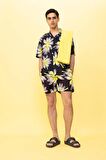 DeFactoFit Oversize Geniş Kalıp Polo Yaka Desenli Kısa Kollu Sporcu Tişört Z9422AZ23HSBK81